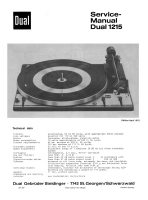 Dual 1215-Service-Manual 